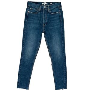 redone high waist jeans
